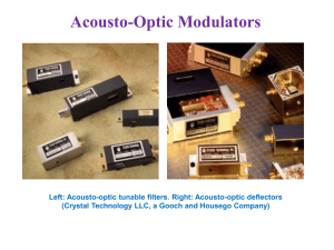 Acousto-Optic Modulators