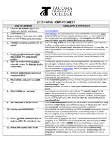 FAFSA How-To