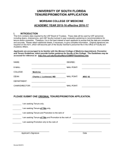 2015-16 Promotion and Tenure Application