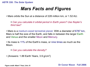 Mars Facts and Figures