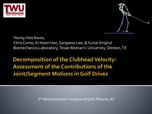 Decomposition of the clubhead velocity: contributions of the joint/segment motions in golf drives