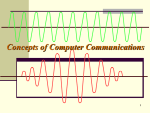 Concepts of Computer Communications 1