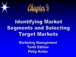 identifying market segments and selecting target markets