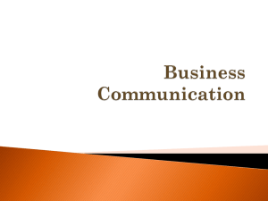 business communication 1