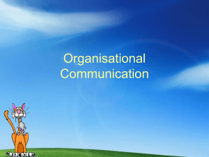 organisational communication sessionii