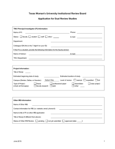 Dual Review Application Form