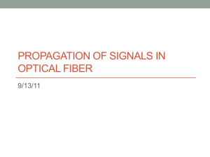 Lecture 2 - Propagetion trhough optical fiber - Part I