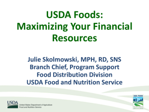 Team Up for School Nutrition Success Presentations on Financial Management