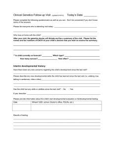 Followup Patient - Child Questionnaire