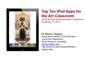 Top Ten iPad Apps for the Art Classroom