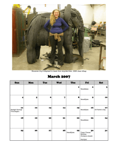 March NewsBytes Calendar