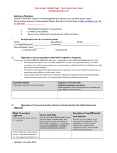Global Perspectives Proposal Form