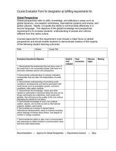 Global Perspectives Evaluation Rubric