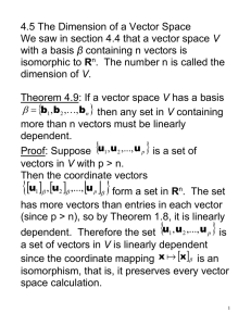 Sec. 4.5 The Dimension of a Vector Space.doc
