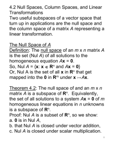 Sec. 4.2 Null Spaces and Column Spaces.doc