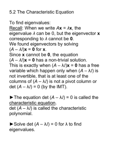 Sec. 5.2 The Characteristic Equation.doc