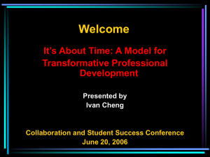 California P-16 Conference Presentation (6/20/06)
