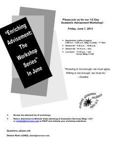 Tribune Workshop Listing June 2013 -Trib Notice Attachment.doc