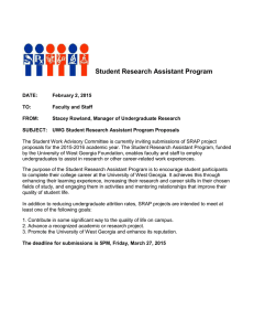 Student Research Assistant Program