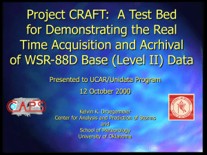 Seminar by Kelvin Droegemeier to UCAR and NCAR on 12 October 2000
