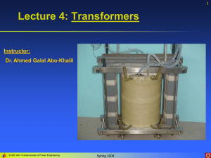 Lecture 4: Transformers Instructor: Dr. Ahmed Galal Abo-Khalil 1