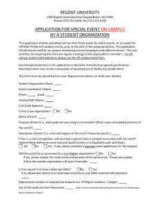 Application for Special Event by Student Organization (on-campus)