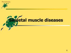Skeletal muscular disease- dystrophy