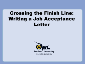 Writing Job Acceptance Letters