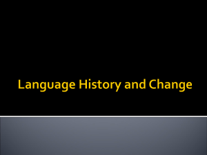 A Lecture on the History of English Language