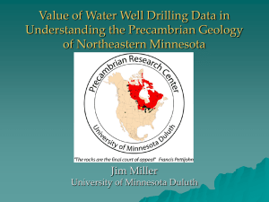 Value of Water Well Drilling Data in Understanding the Precambrian Geology of Northeastern Minnesota