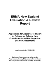 ERMA New Zealand Evaluation Review Report