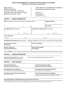 Appeal from Non-resident classification for university fee purposes form