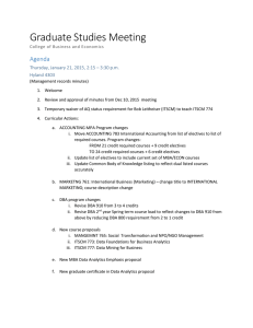 Graduate Studies Meeting Agenda Thursday, January 21, 2015, 2:15 – 3:30 p.m.