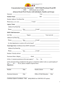 BHWET Learning Agreement Form