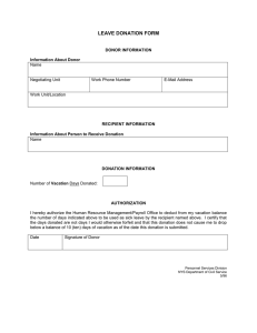 LEAVE DONATION FORM