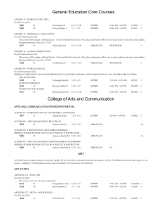 General Education Core Courses