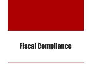Fiscal Compliance Presentation - April 27, 2012 (powerpoint)