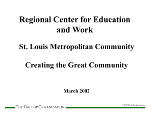Gallup 3/19/2002 Presentation at the RCEW