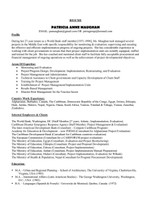 Resume of Patricia Anne Maughan