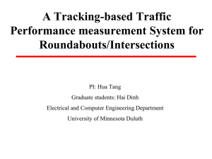 Video detection-based intersection/roundabout performance measurement