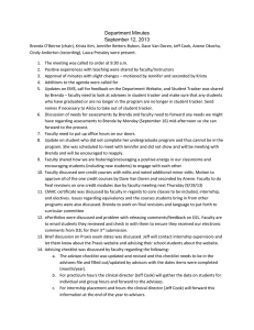 Department Minutes September 12, 2013