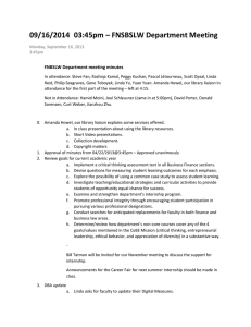 09/16/2014  03:45pm – FNSBSLW Department Meeting FNBSLW Department meeting minutes