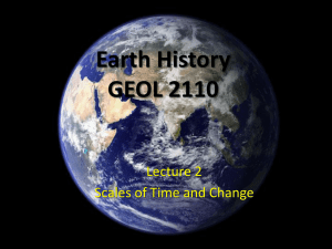 Time Scales of Geological Change