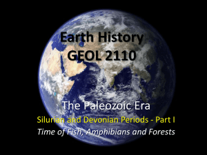 The Silurian and Devonian Periods I