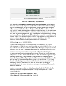 Faculty Fellowship Application Form