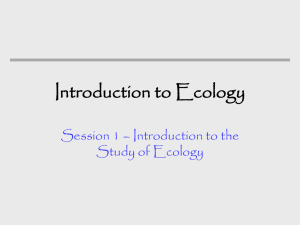 Ecology Intro 1