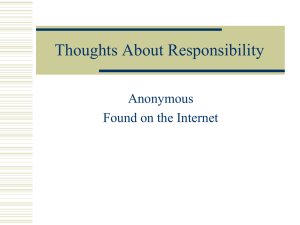 Quotes on Personal Responsibility (ppt)