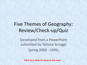 5 Themes Visual Quiz