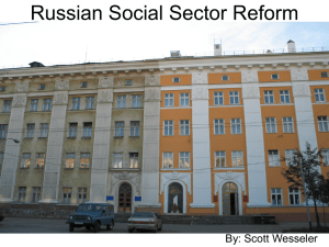 Western Russia social sector reform