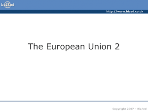European Union Agenda